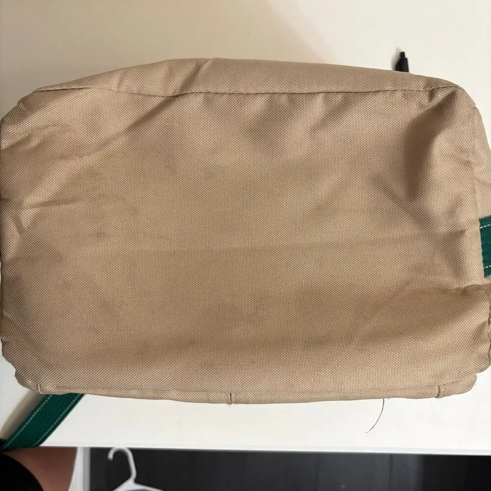 Ducks Unlimited Insulated Cooler Lunch Bag Khaki Canvas Green Strap